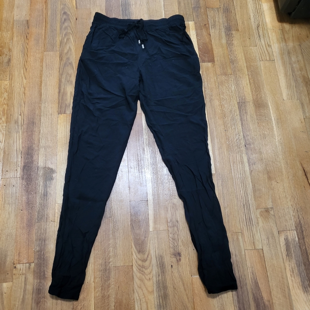 Black dressy joggers